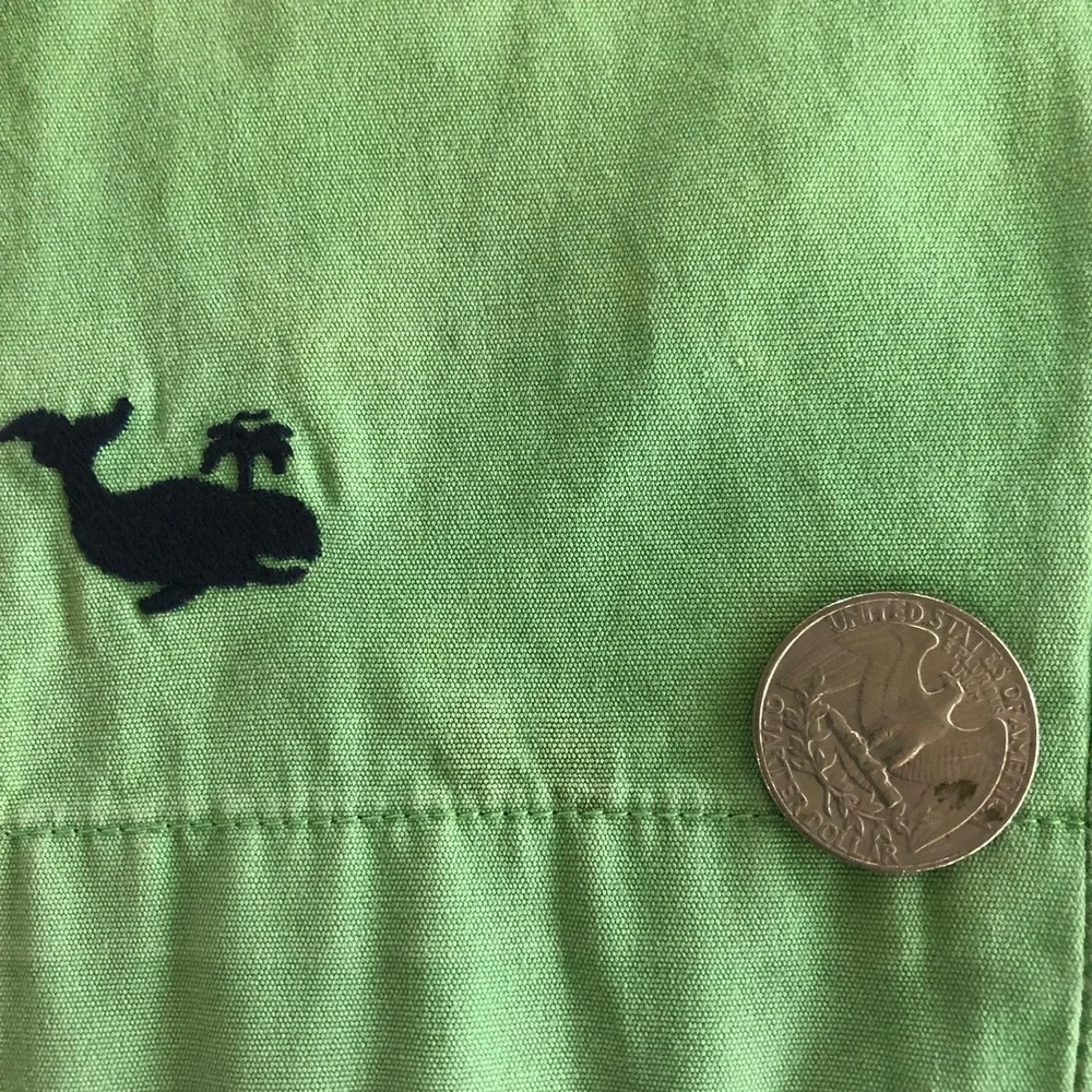 Vintage Brooks Brothers Shorts Embroidered Whale Hong Kong Green Mens 38‎ x 8.5